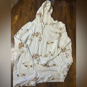 Floral White Women's Hoodie